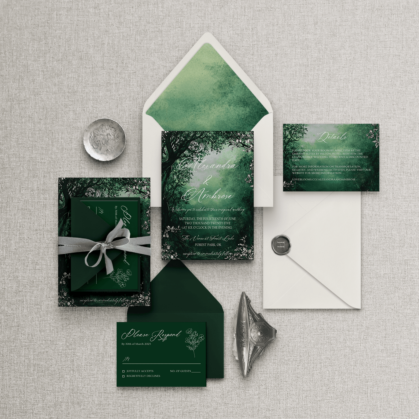 Enchanted Forest Silver Suite Wedding Suite