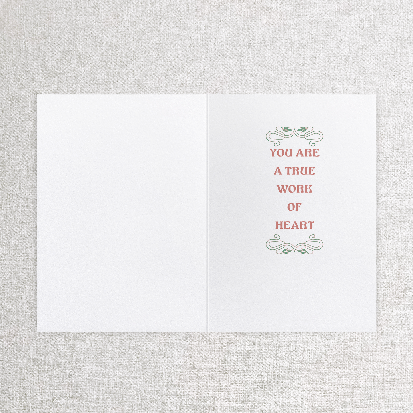 True Work of Heart Pink | Greeting Card