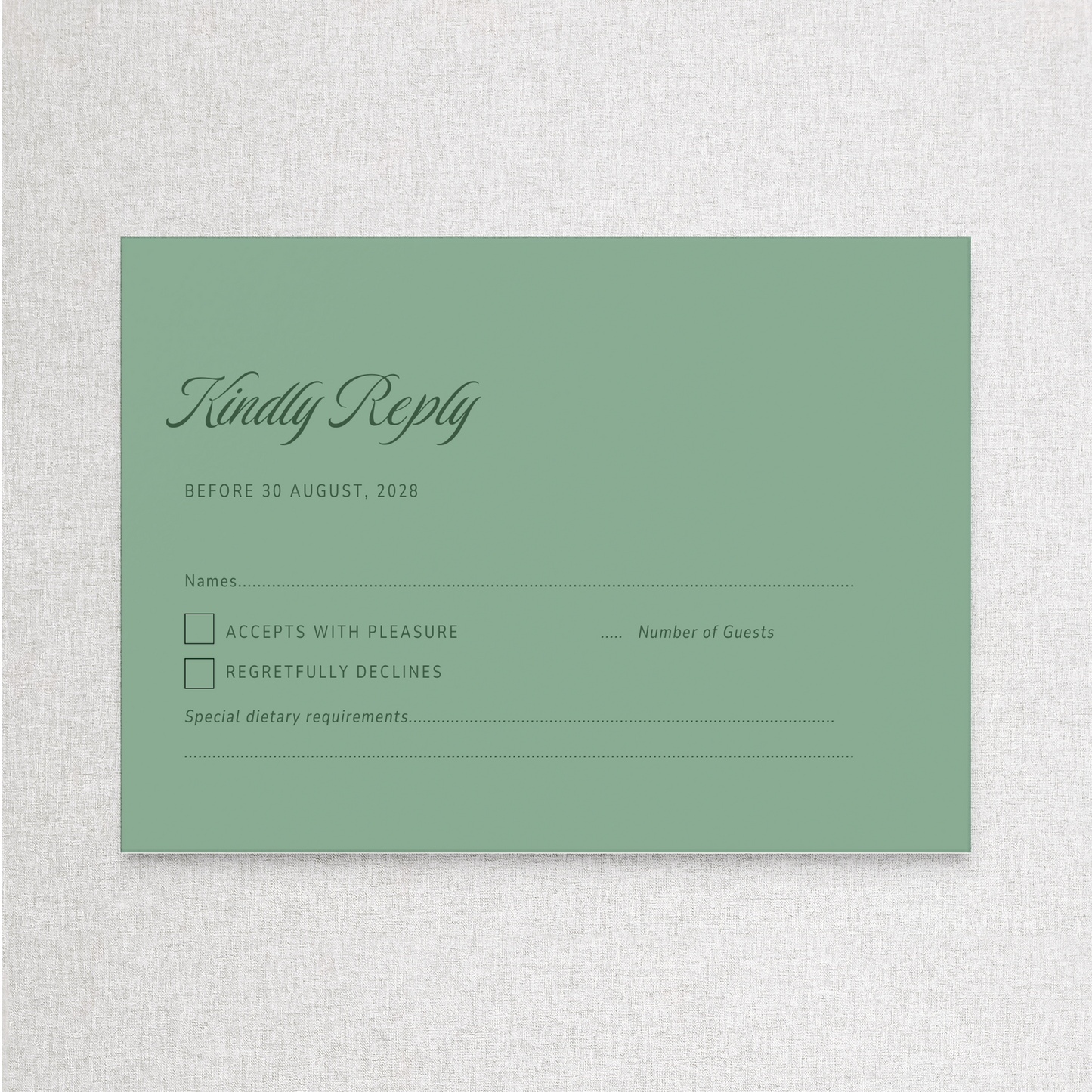 Vintage Garden Party | RSVP RSVP Card