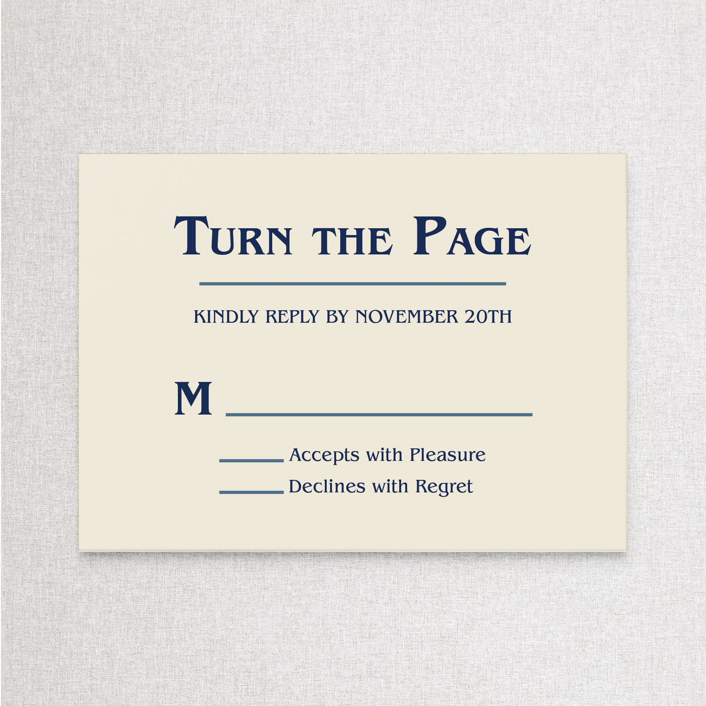 Winter Storybook | RSVP RSVP Card