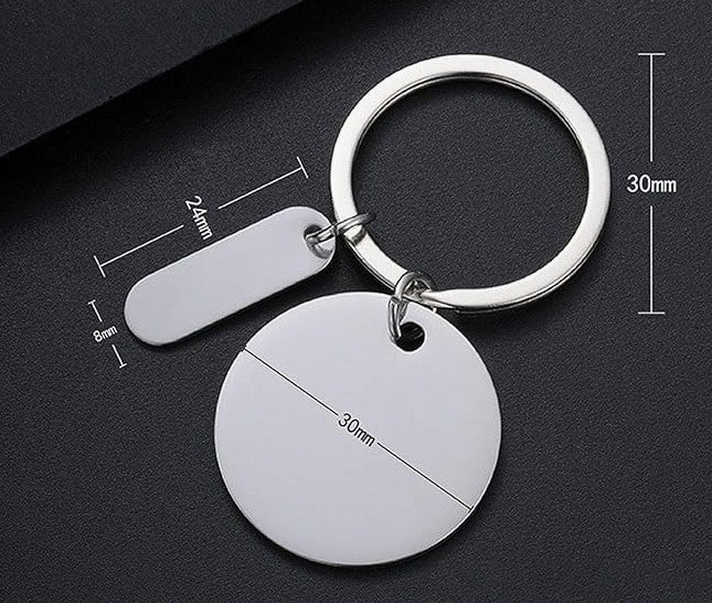 To My Dad | Personalized Stainless Steel Keychain Keychain w Name Plate personalized keychain engraved