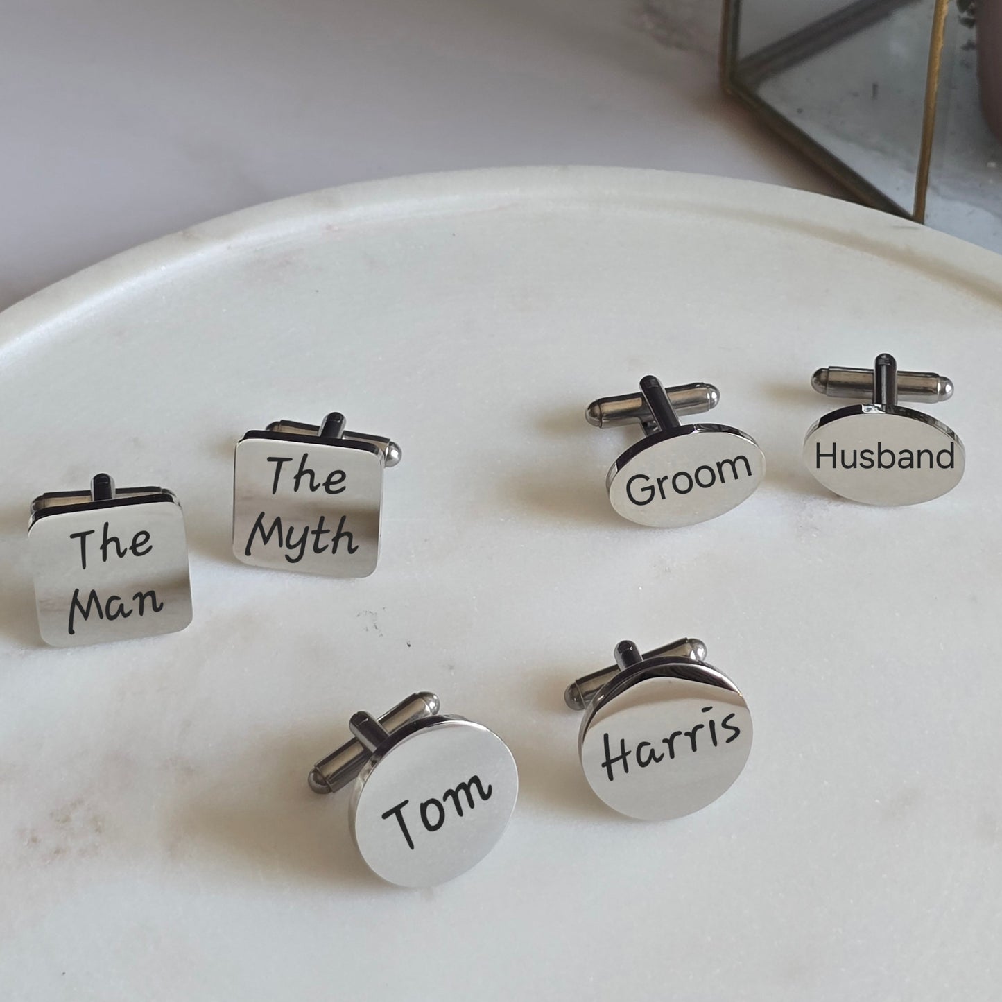 Personalized Stainless Steel Cufflinks