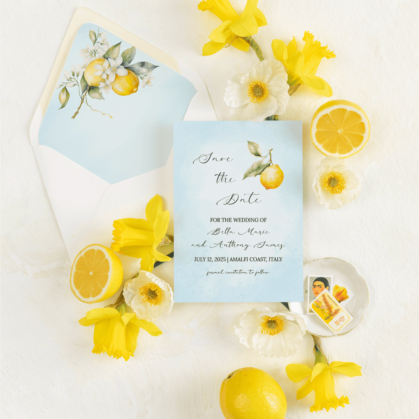 Amalfi Coast Lemon | Save the Date Save the Date