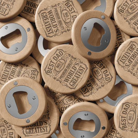 Best Dad No.1 | Bamboo Bottle Opener Bottle Opener