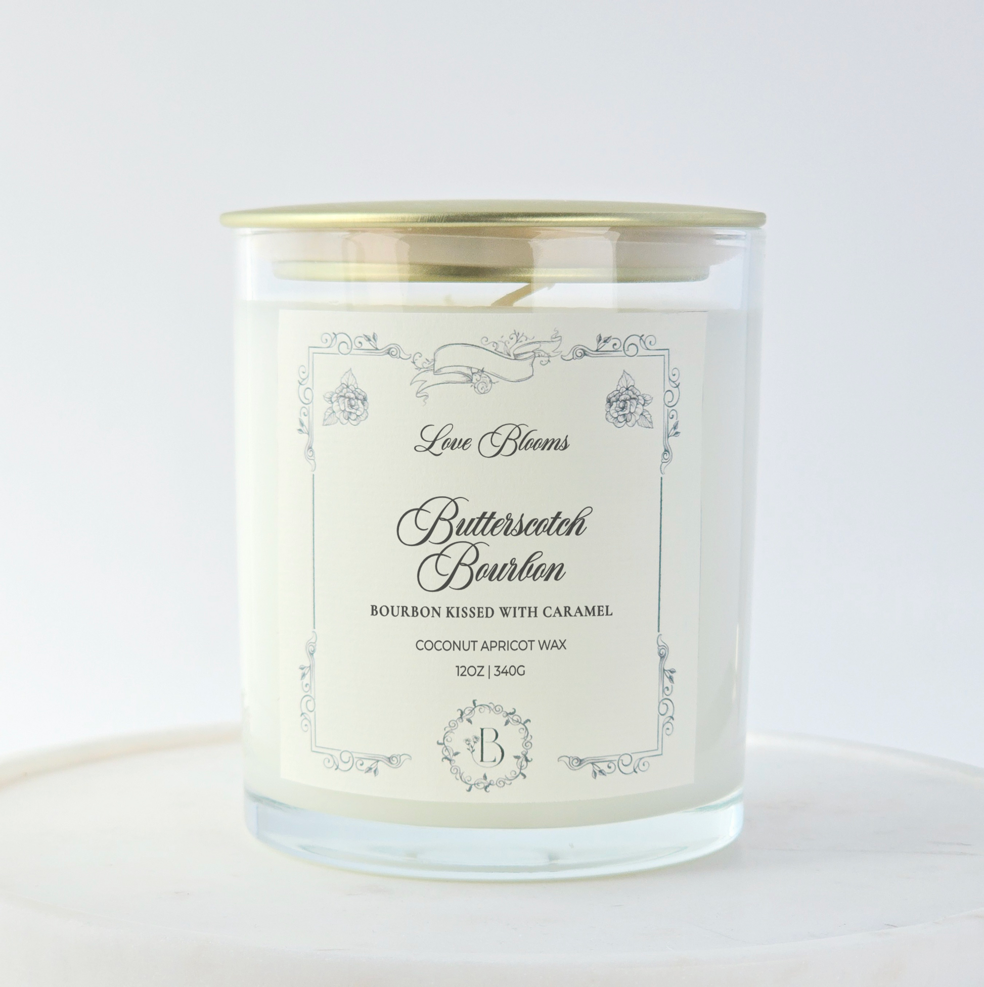 Butterscotch Bourbon | Scented Candle 12oz Candle