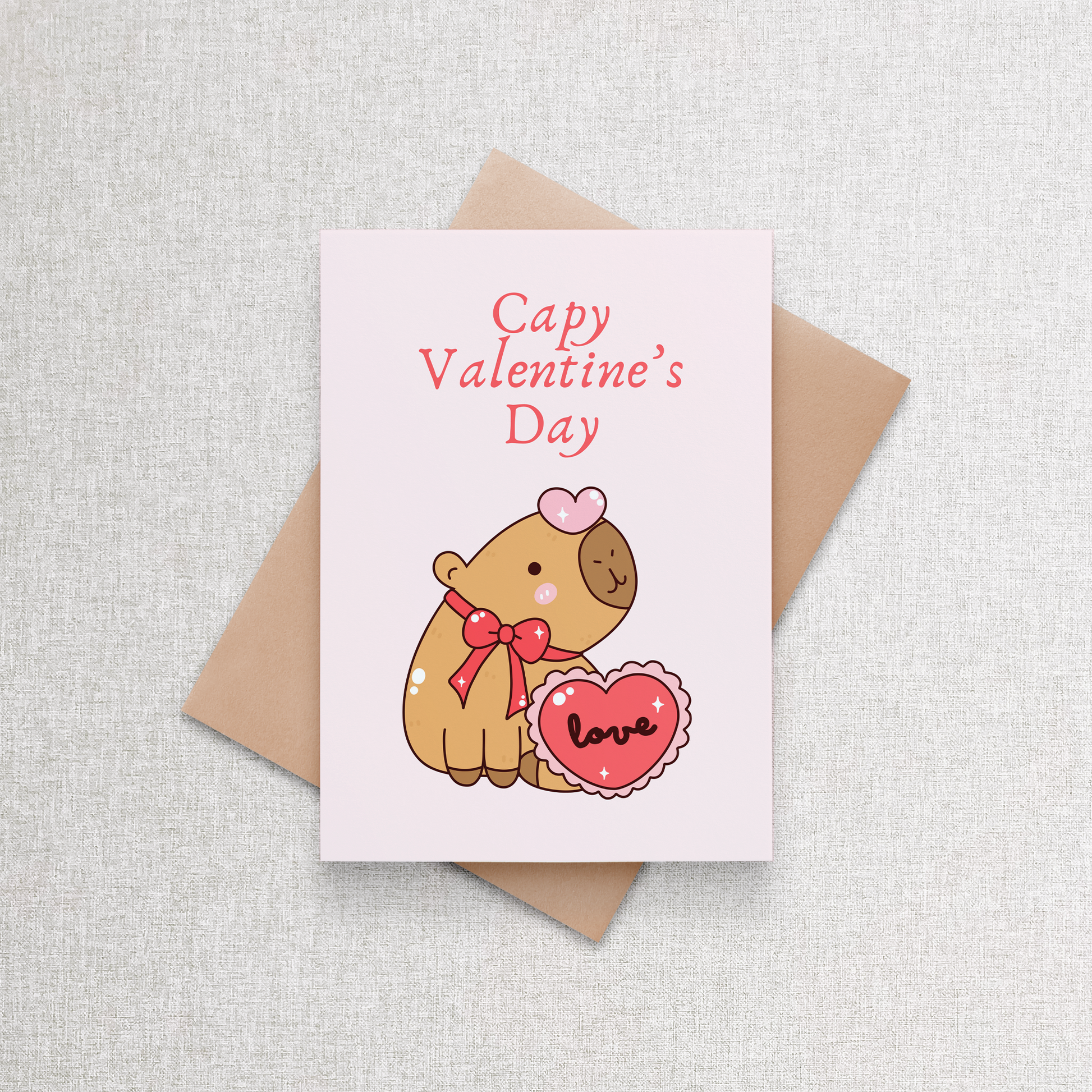 Capy Valentine's Day | Greeting Card Greeting Card