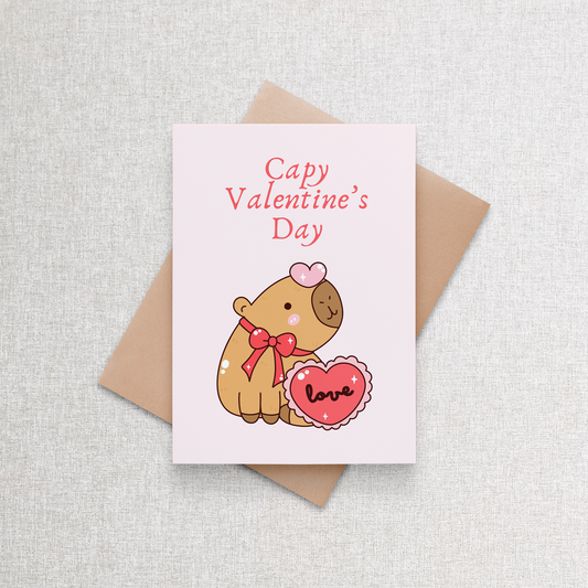 Capy Valentine's Day | Greeting Card Greeting Card