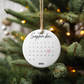 First Christmas Married Custom Calendar Ornament Holiday Ornament