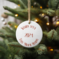Magical Christmas Mushroom Ornament Holiday Ornament