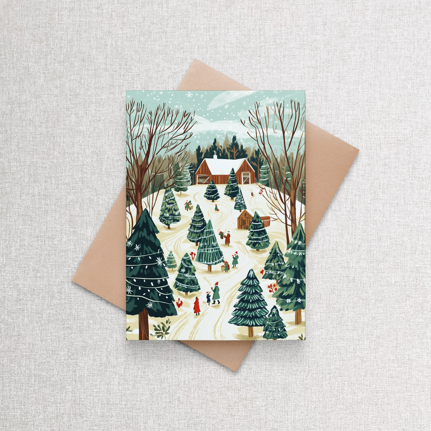 Christmas Tree Farm | Custom Christmas Card Set of 12