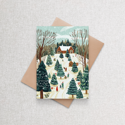 Christmas Tree Farm | Custom Christmas Card Set of 12