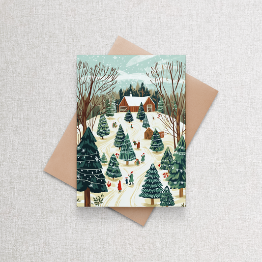 Christmas Tree Farm | Custom Christmas Card Set of 12
