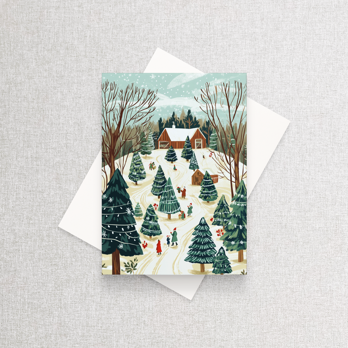 Christmas Tree Farm | Custom Christmas Card Set of 12