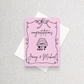 Congratulations Personalized Wedding Card - Custom Color & Text