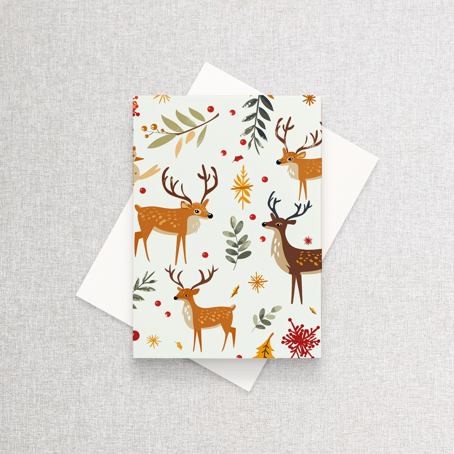 Deer | Custom Christmas Card Greeting Card