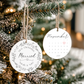 First Christmas Married Custom Calendar Ornament Holiday Ornament