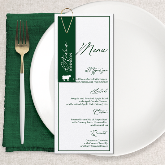 Enchanted Forest | Wedding Menu & Place Card