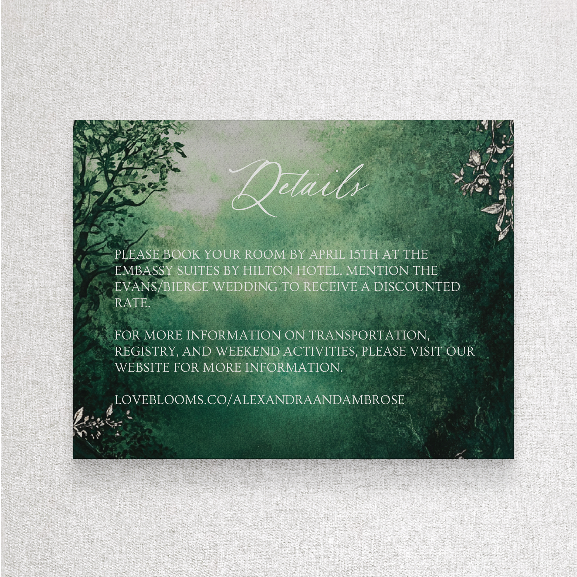 Enchanted Forest Silver | Details Details Card