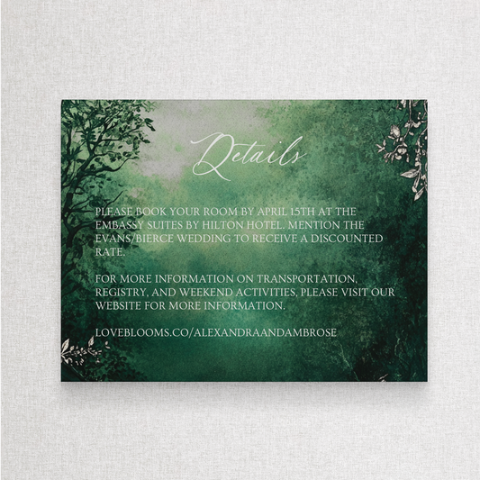 Enchanted Forest Silver | Details Details Card