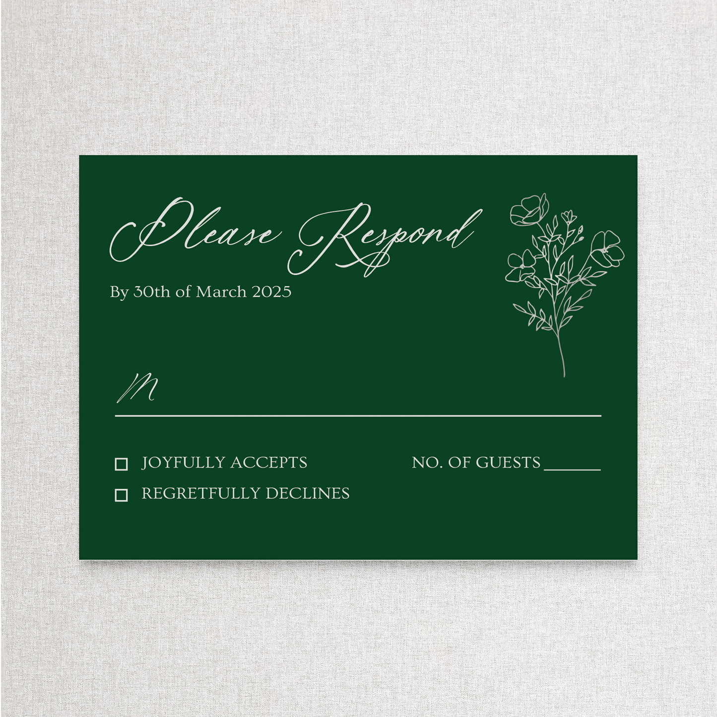 Enchanted Forest Silver | RSVP RSVP Card
