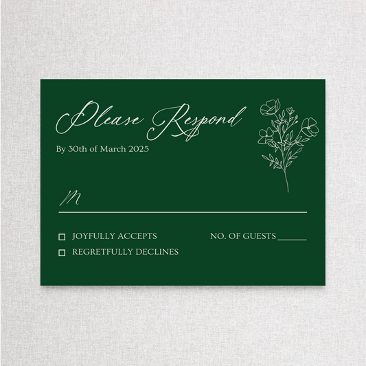 Enchanted Forest Silver | RSVP RSVP Card