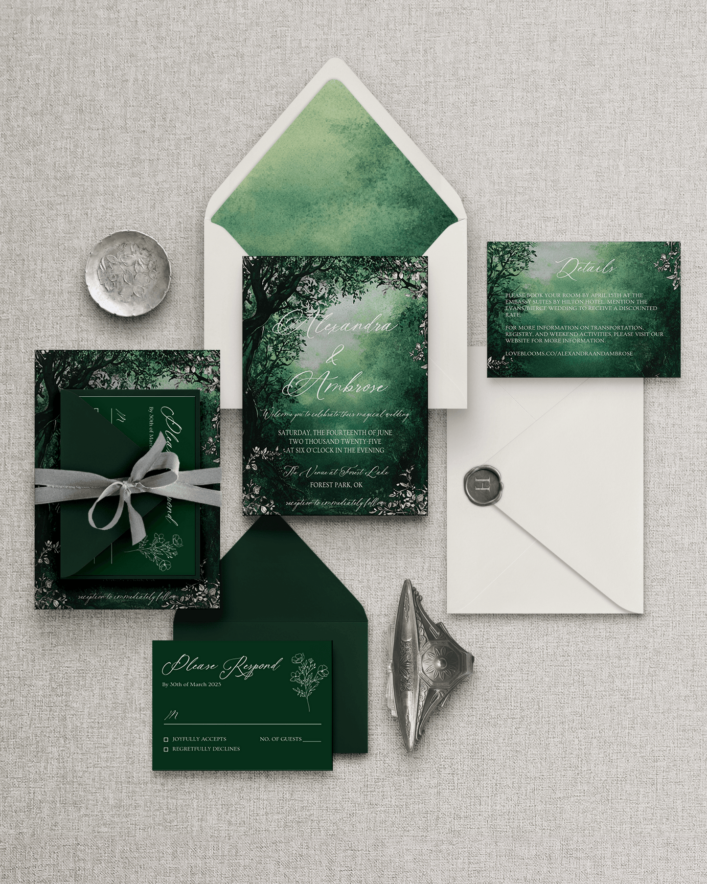Enchanted Forest Silver Suite Wedding Suite