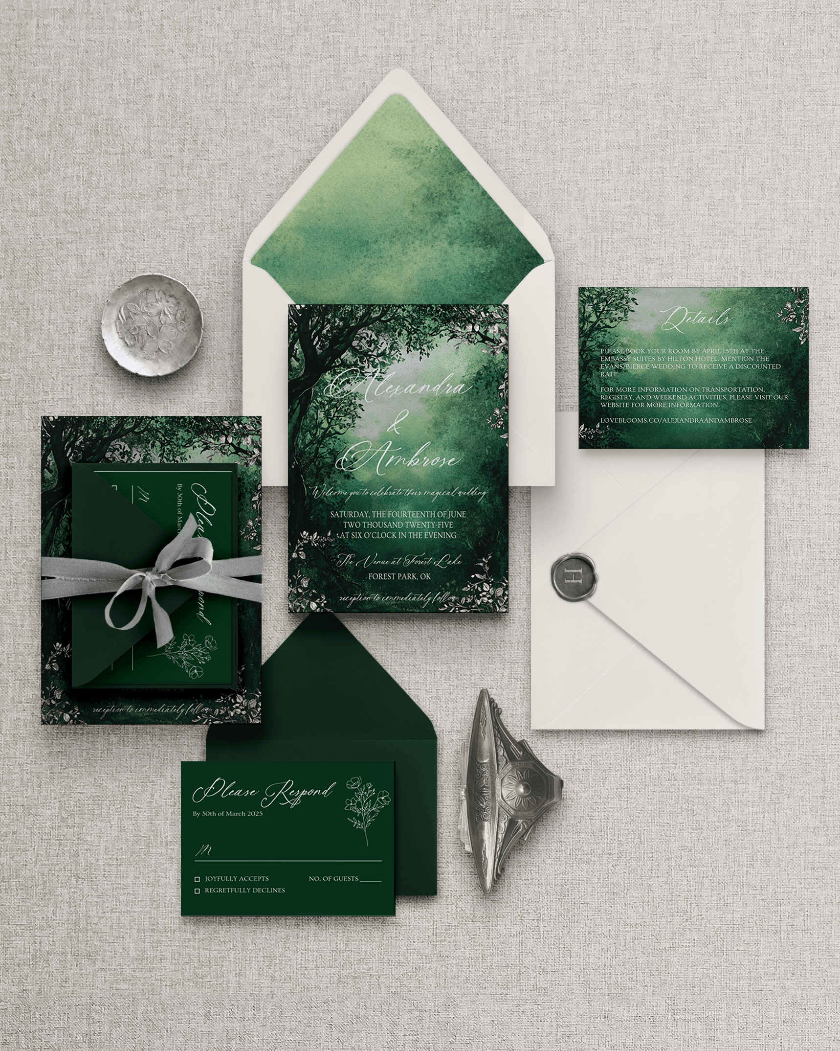 Enchanted Forest Silver Suite Wedding Suite