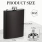 Custom Engraved Flask | Branded 8oz Stainless Steel Flask for Corporate & Client Gifts Hip Flask
