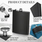 Custom Engraved Flask | Branded 8oz Stainless Steel Flask for Corporate & Client Gifts Hip Flask