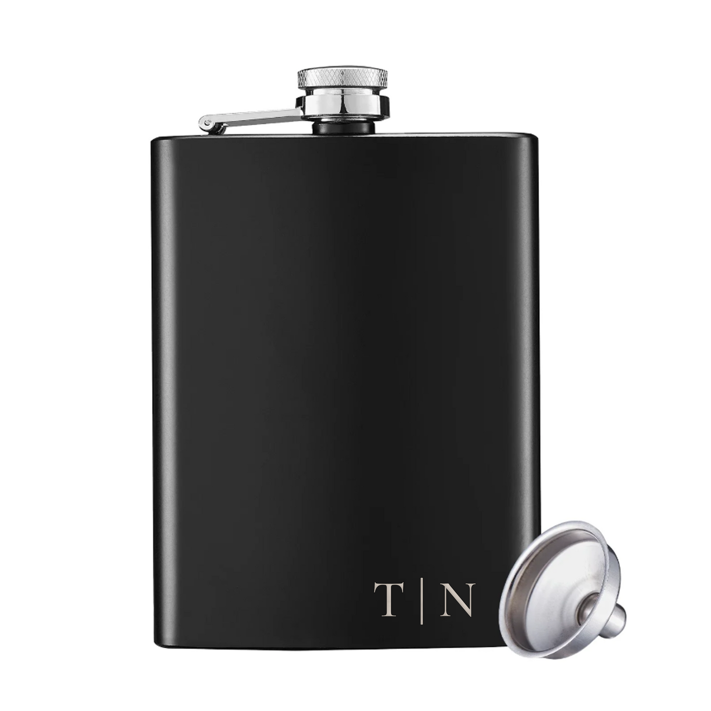 Custom Engraved Flask | Branded 8oz Stainless Steel Flask for Corporate & Client Gifts Hip Flask