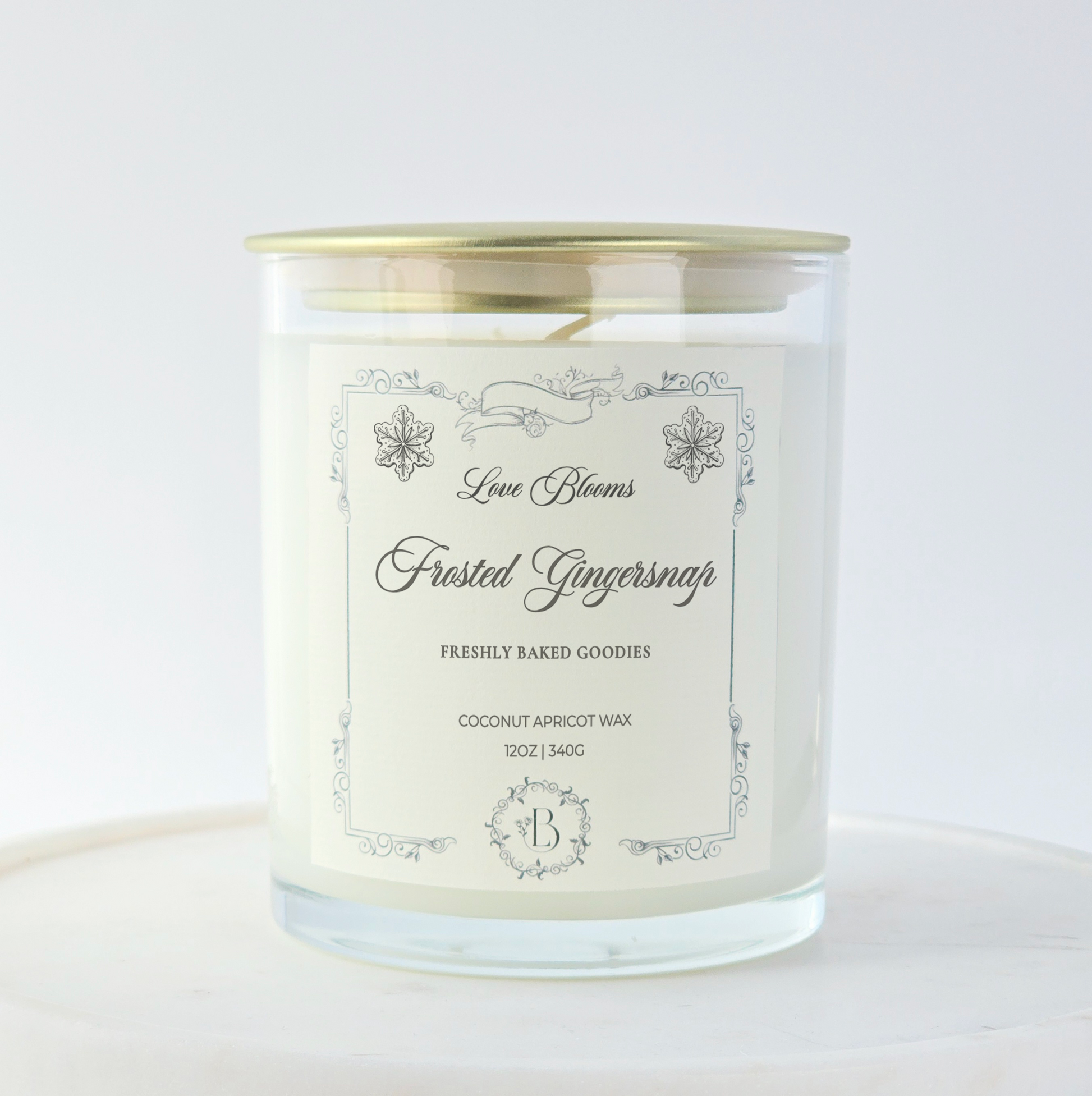 Frosted Gingersnap | Seasonal Scented Candle 12oz Candle