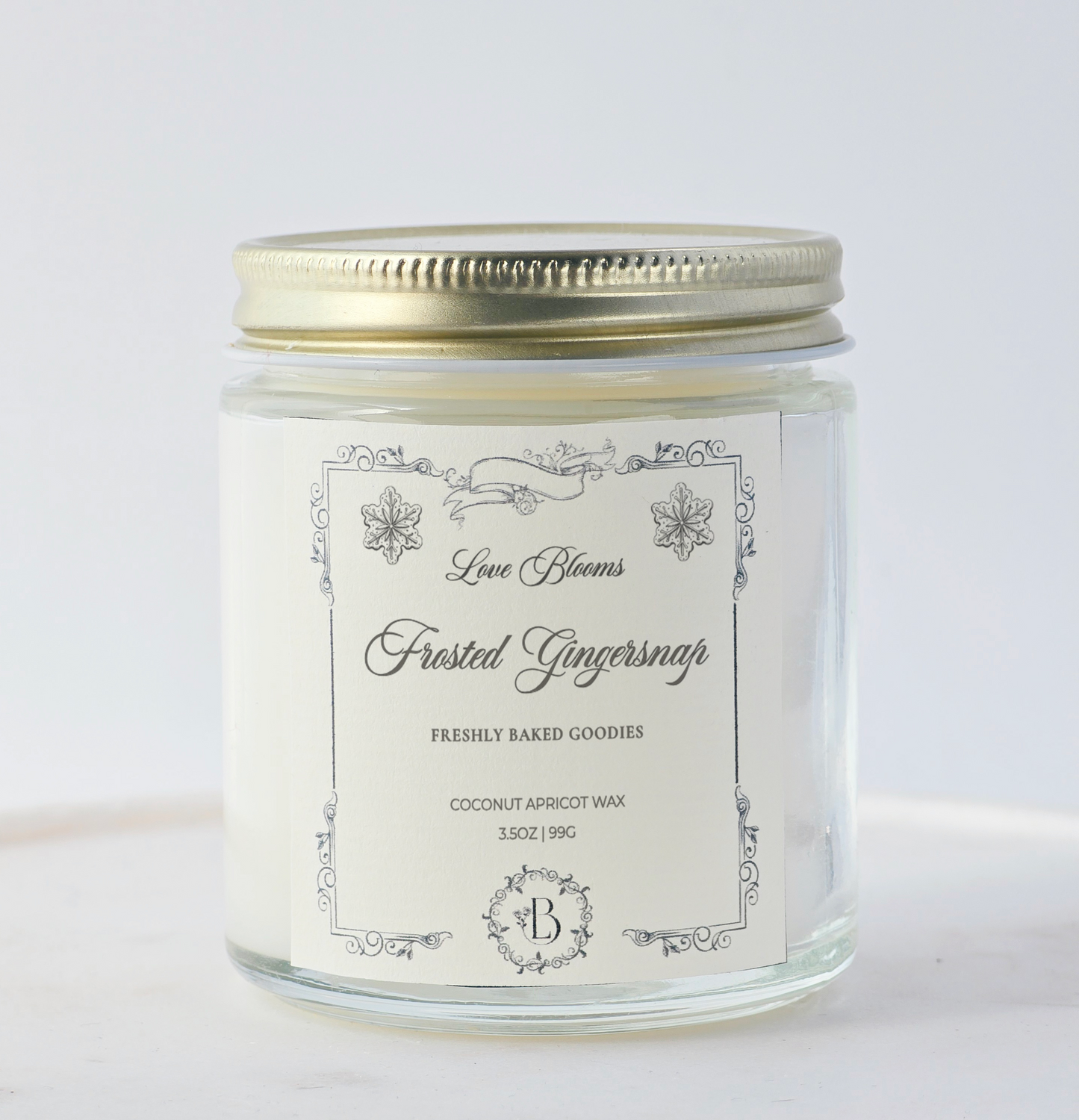 Frosted Gingersnap | Seasonal Scented Candle 4oz Candle