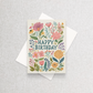 Happy Birthday Floral | Greeting Card Greeting Card