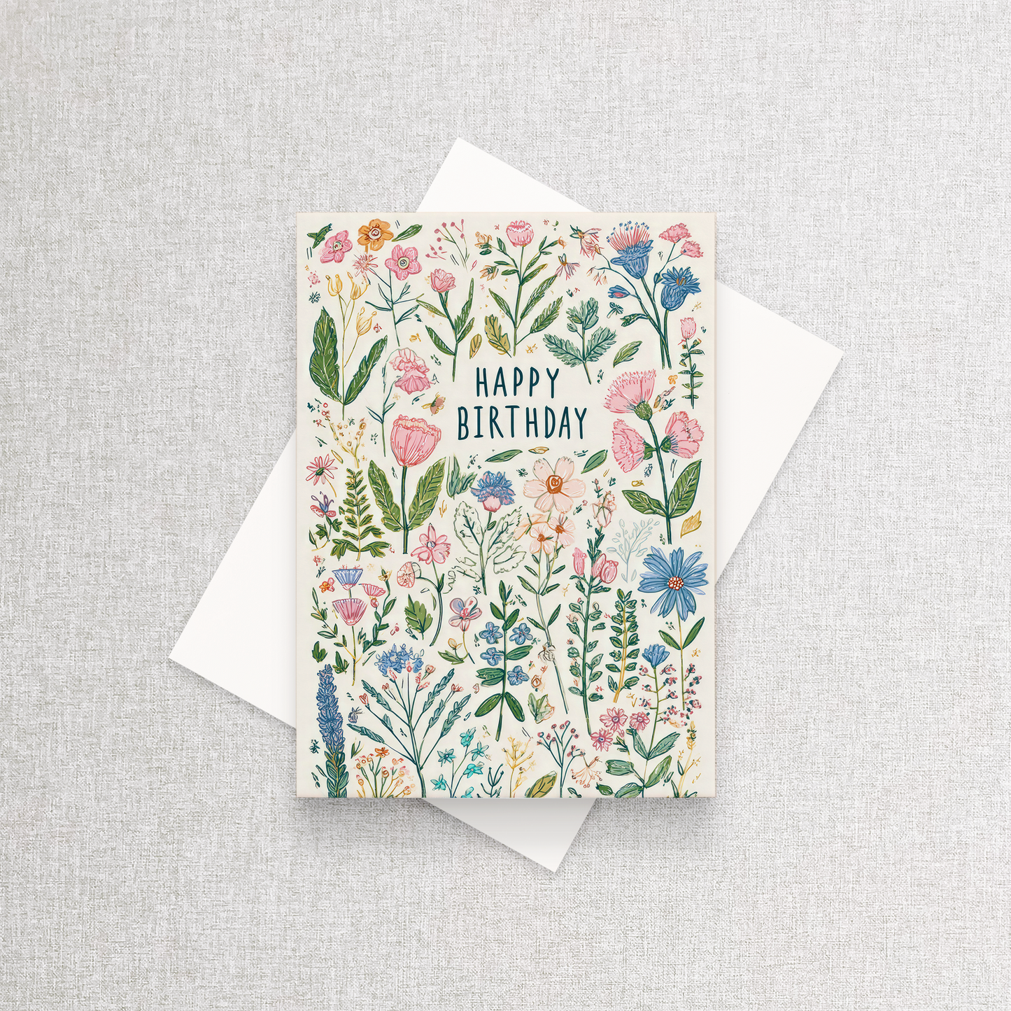 Happy Birthday Flowers | Greeting Card Greeting Card