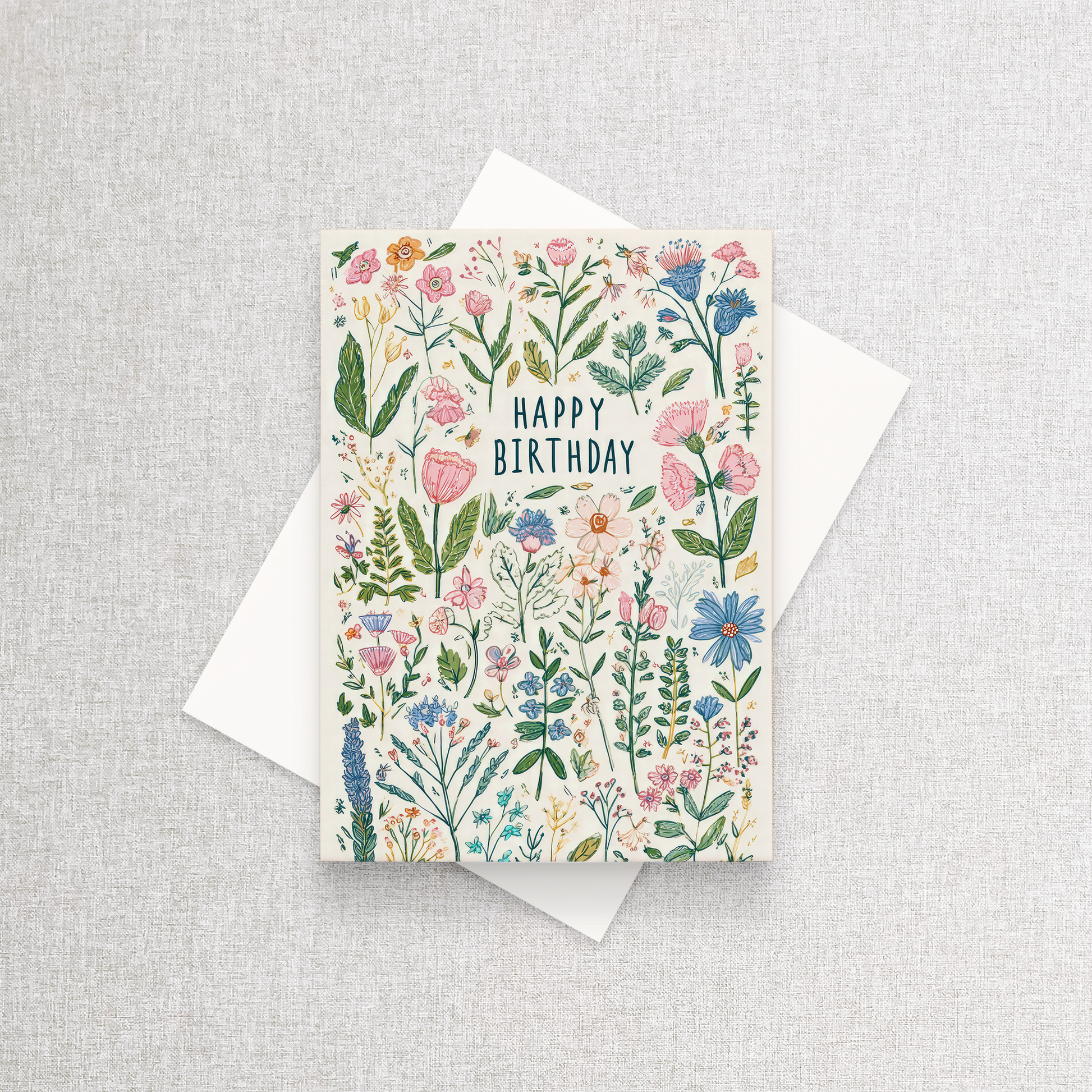 Happy Birthday Flowers | Greeting Card Greeting Card