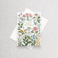 Happy Birthday Wildflowers | Greeting Card White Euro Flap Greeting Card