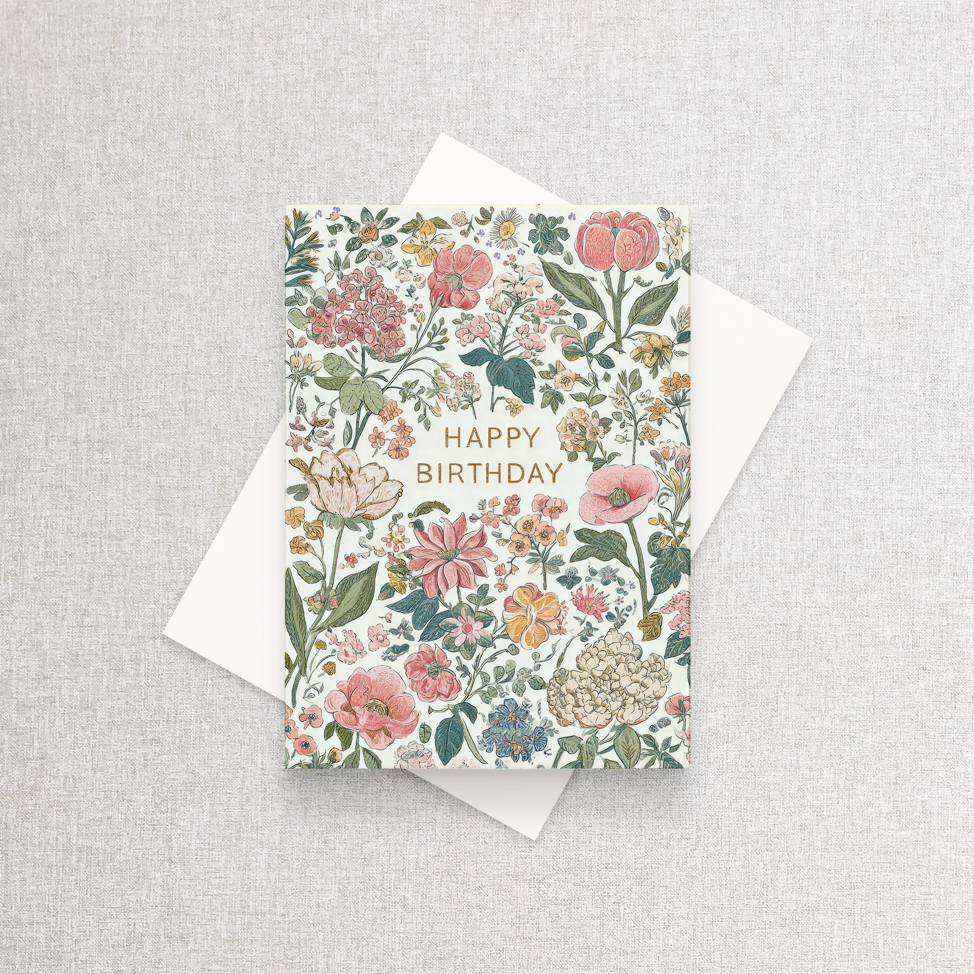 Happy Birthday Flower Garden | Greeting Card Greeting Card