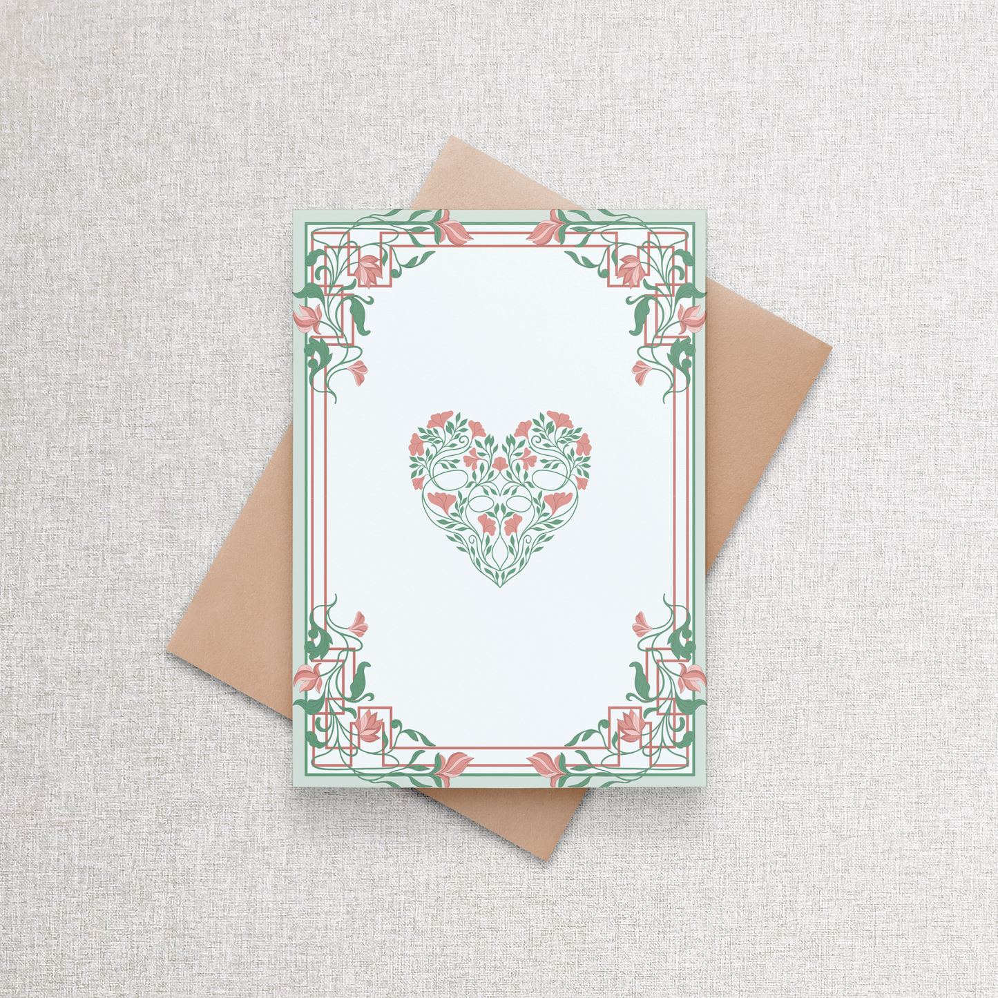 True Work of Heart Pink | Greeting Card