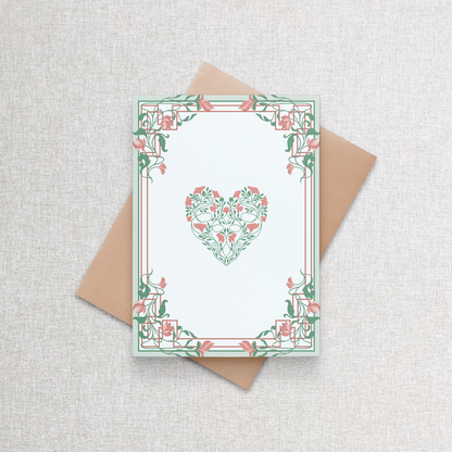 True Work of Heart Pink | Greeting Card