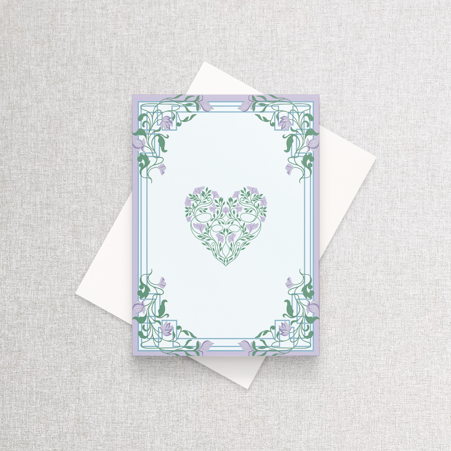 True Work of Heart Purple | Greeting Card