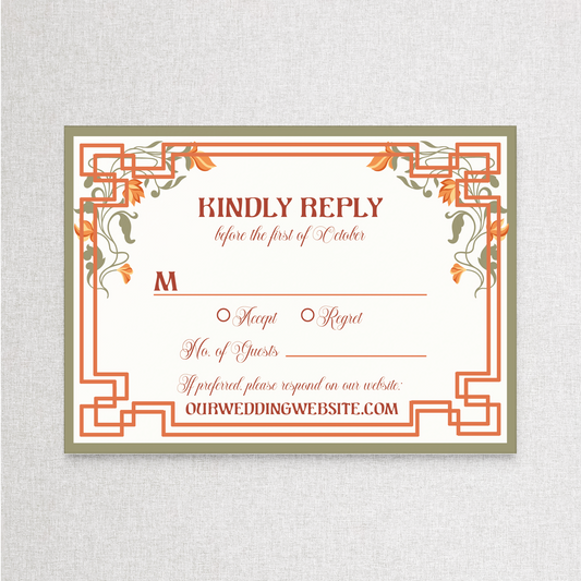 Heart Nouveau | RSVP RSVP Card