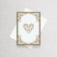True Work of Heart Green | Greeting Card