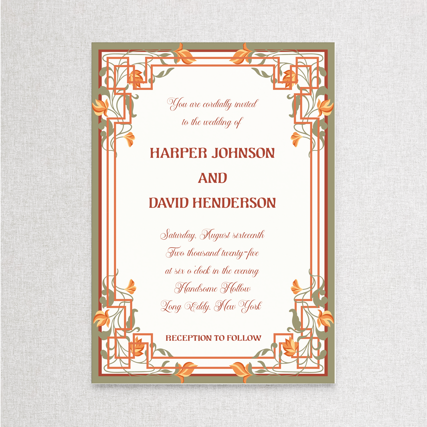 Heart Nouveau | Invitation