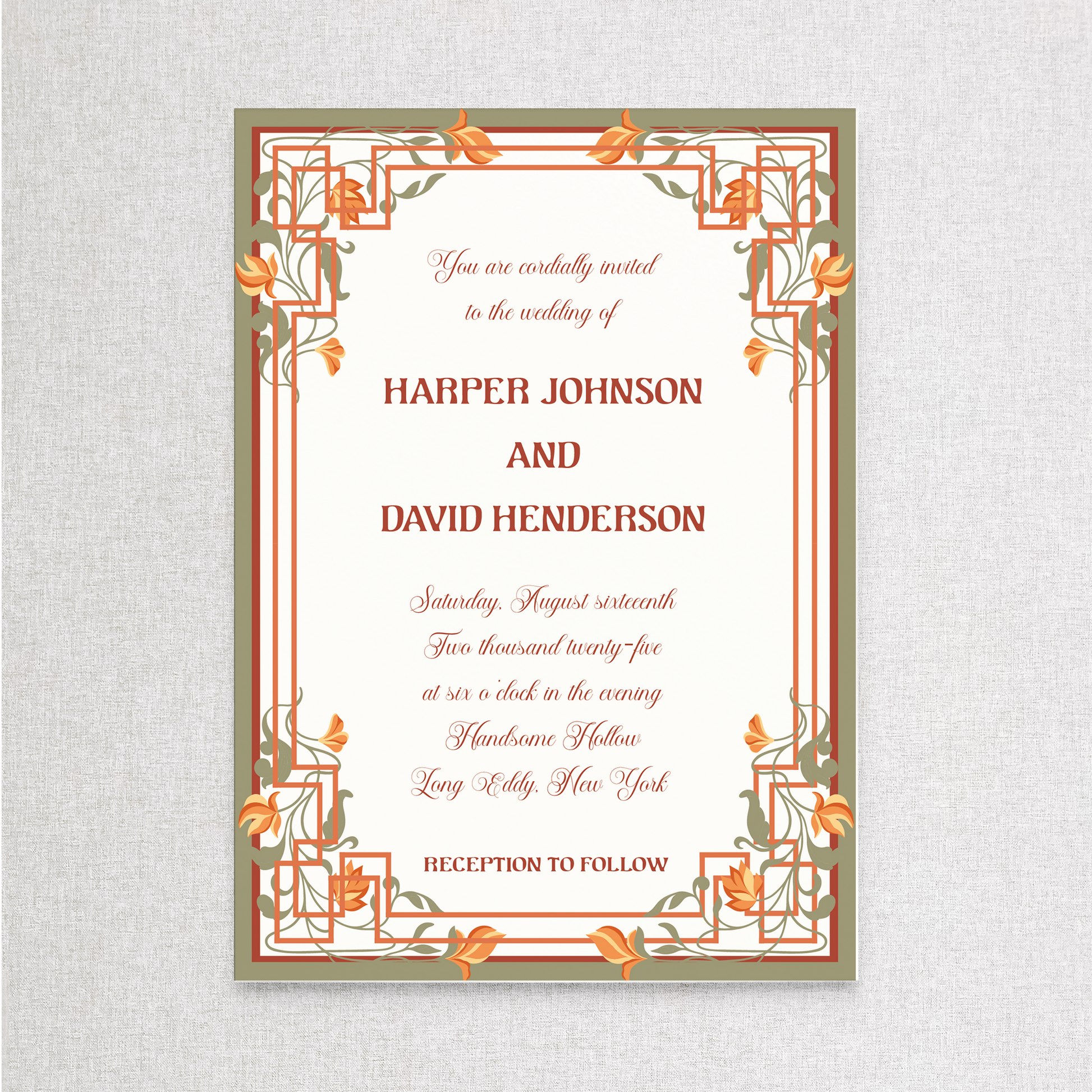 Heart Nouveau | Invitation