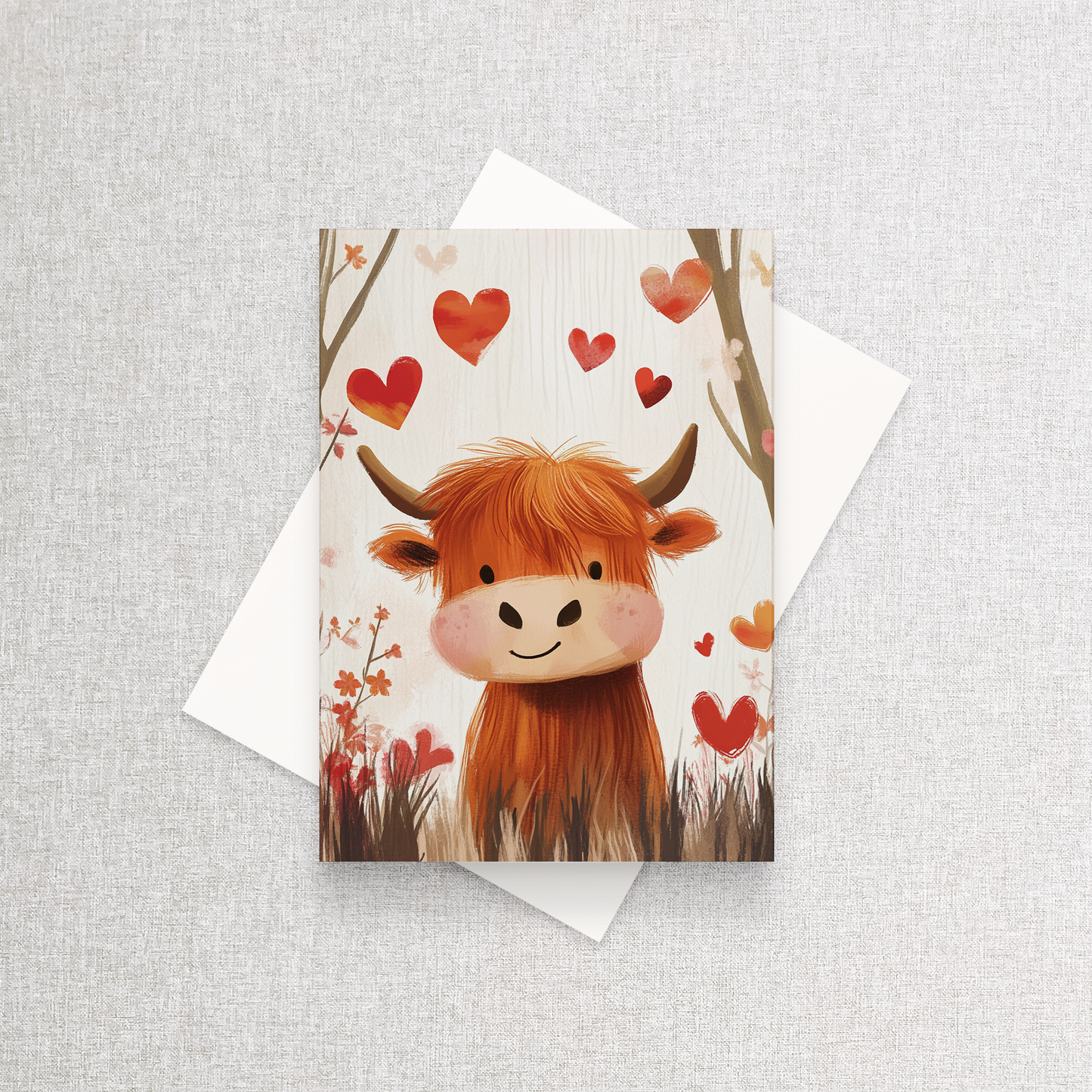 Highland Cow | Personalized Greeting Card