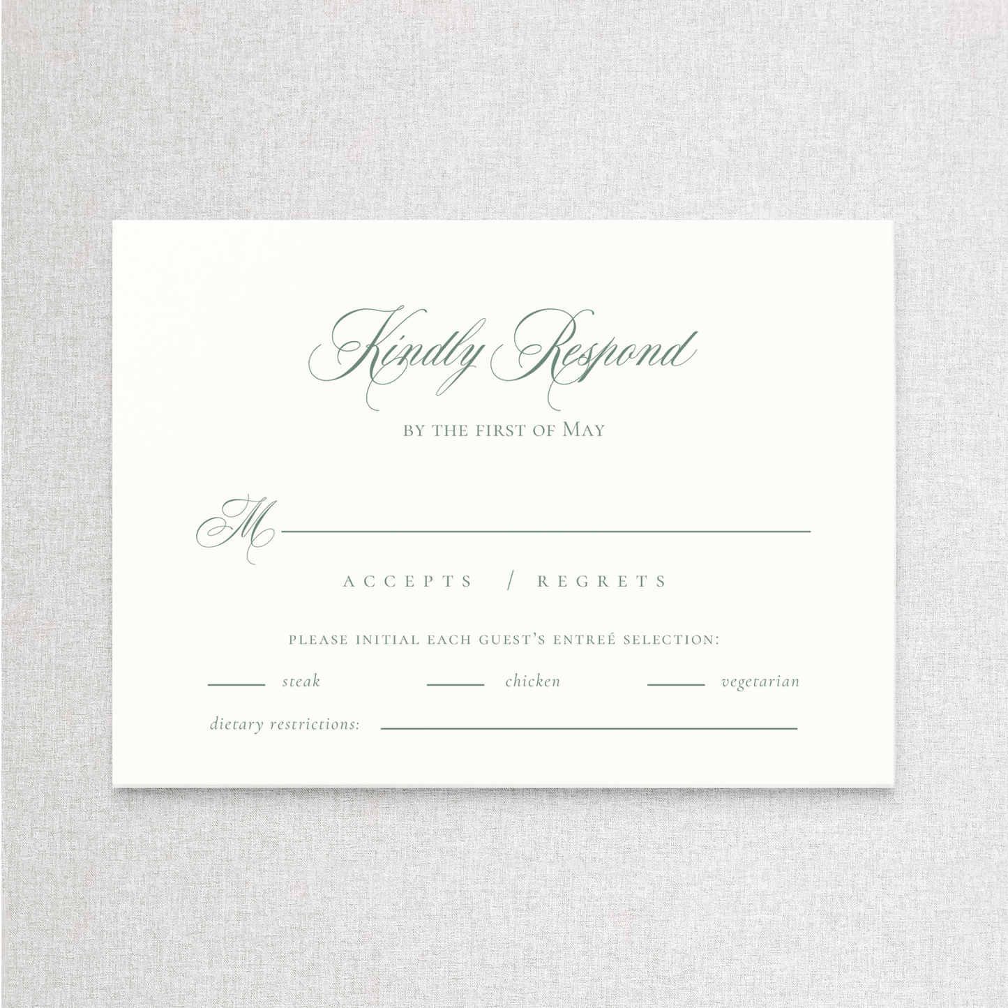 Juliet | RSVP RSVP Card