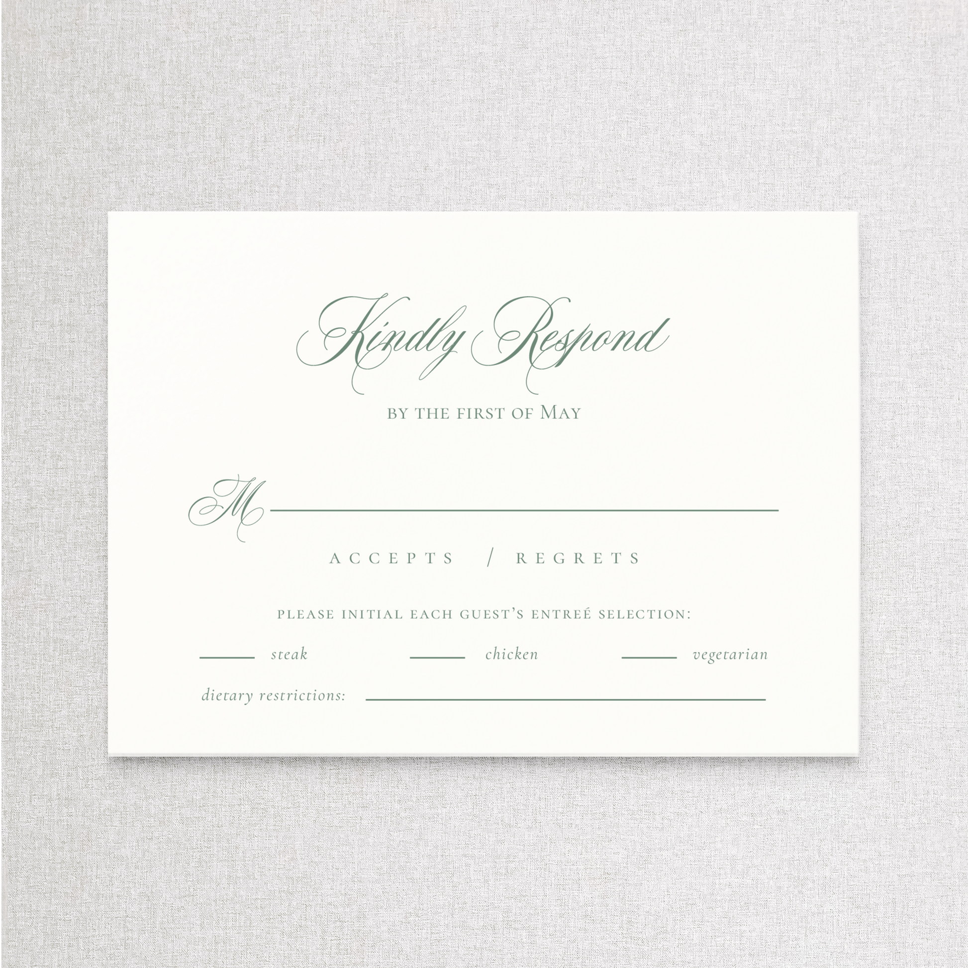 Juliet | RSVP RSVP Card