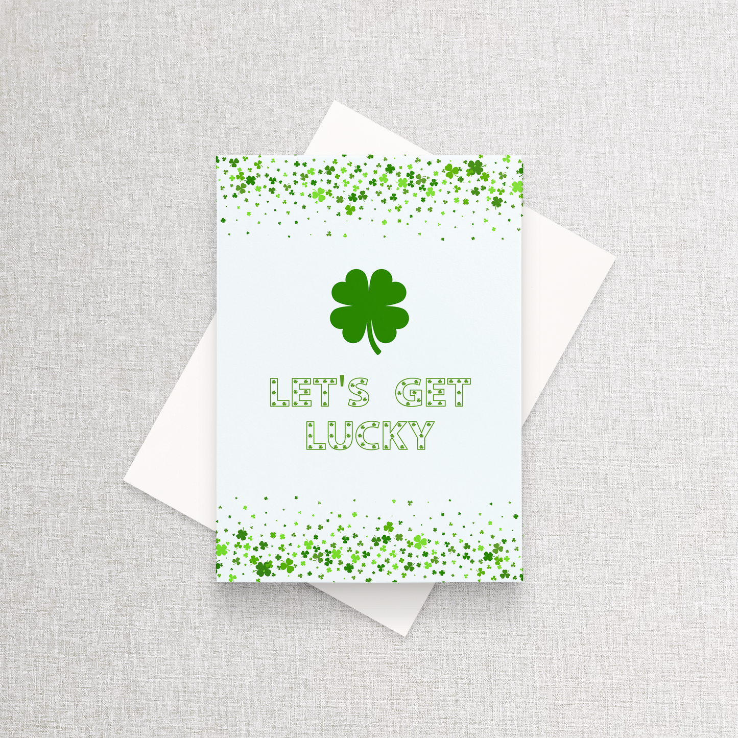 Let's Get Lucky | Custom Holiday Card Greeting Card