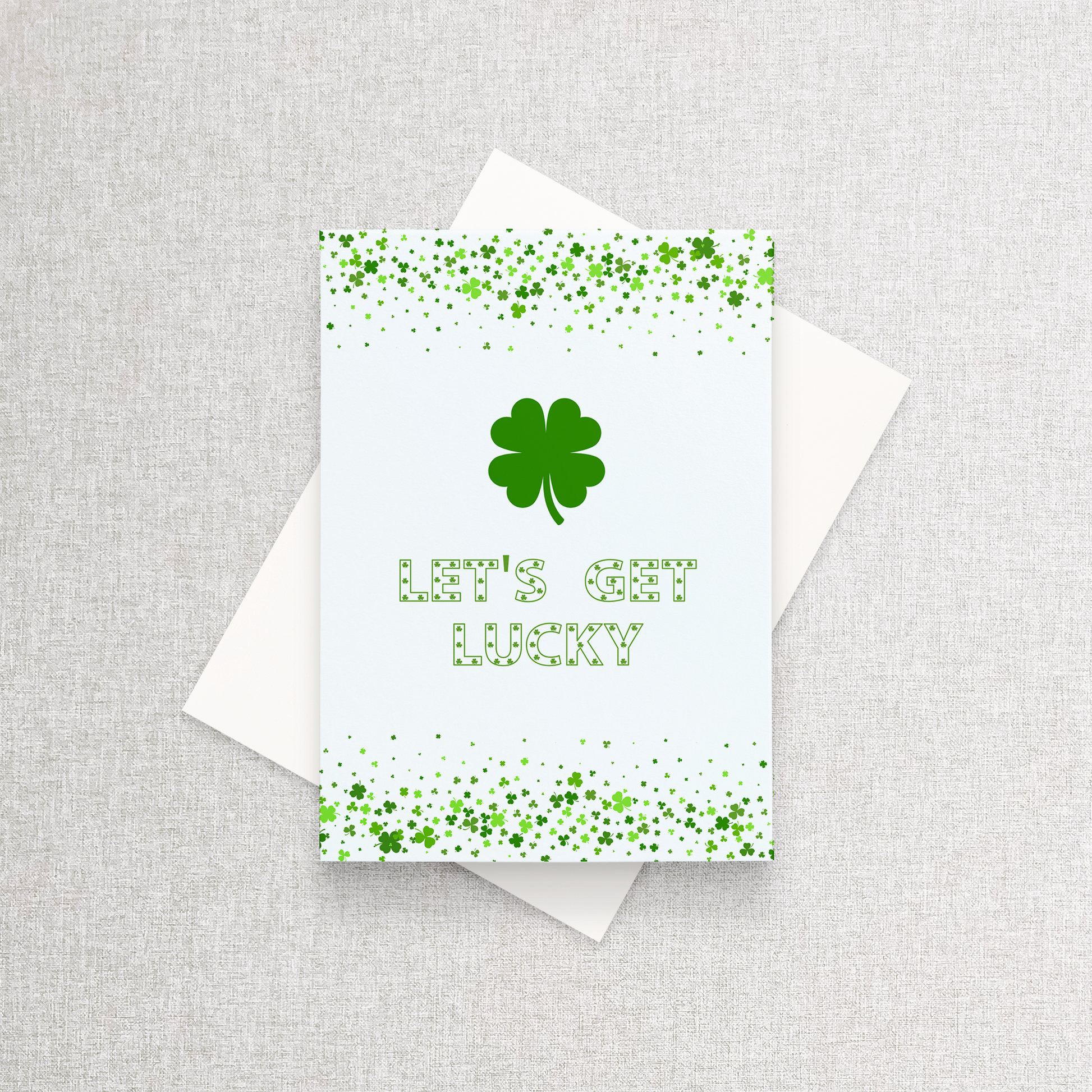 Let's Get Lucky | Custom Holiday Card Greeting Card