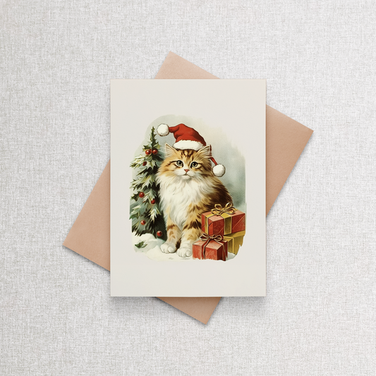 Maine Coon Christmas | Custom Christmas Card Greeting Card